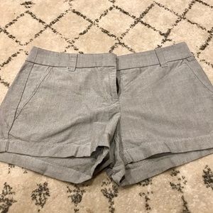 Blue/gray linen J Crew shorts